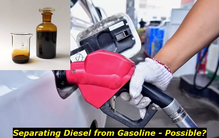 separating diesel from gasoline